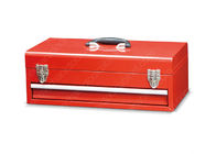 กล่องเครื่องมือเหล็กเย็นสีแดงลิ้นชักอลูมิเนียมที่จับ 1 ลิ้นชักพิมพ์เปิดง่าย