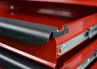 กล่องเครื่องมือช่างตู้เครื่องมือเก็บของสีแดงหนักบนล้อล็อกได้