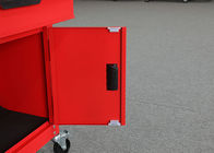 ISO9001 24 นิ้วสีแดงโรงรถตู้เครื่องมือโลหะ + เครื่องมือหน้าอก Combo