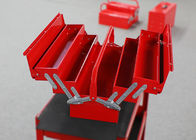 กล่องเครื่องมือ Cantilever สีแดง 21 &quot;530 มม., กล่องเครื่องมือพกพาโลหะพกพา