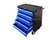 เคลื่อนย้ายได้สีน้ำเงิน 5 ลิ้นชัก 24 &quot;Rolling Tool Box Tool Cabinet Trolley Cart