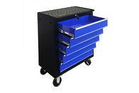 24 &quot;616x330x745mm Blue 5 Drawer 24 Inch Tool Chest Cabinet On Wheels