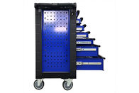 แผงพับ 770x460x970 มม. สีน้ำเงินดำ 7 ลิ้นชักเครื่องมือ Chest Toolbox Trolley Cabinet